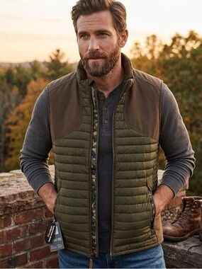 Eddie Bauer NEW SIZE XL Women's Olive Green Quilted Vest